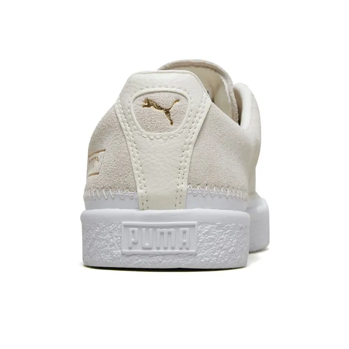 PUMA Suede Trim Retro Low Tops Casual Skateboarding Shoes Unisex Creamy White-3