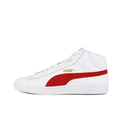 PUMA Smash V2 Mid L 'White Red'