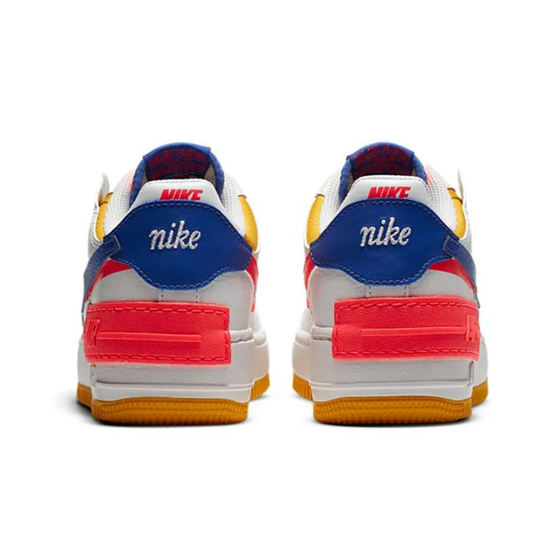 Nike Air Force 1 Low Shadow White Flash Crimson Astronomy Blue Women's-4