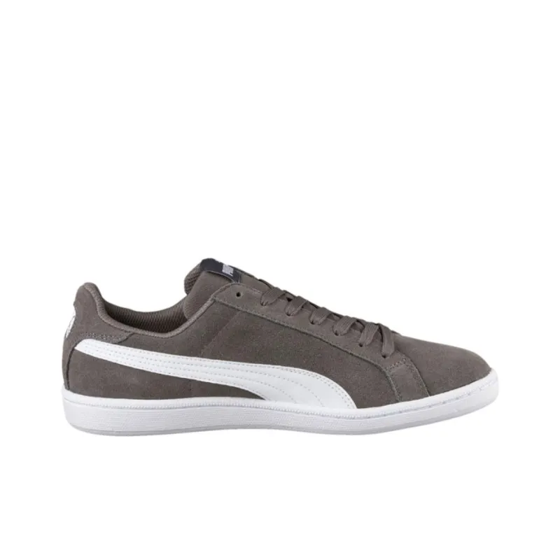 PUMA Smash Suede Anti-Slip Wear-Resistant Low-Top Skateboard Shoes Unisex Dark Gray-1