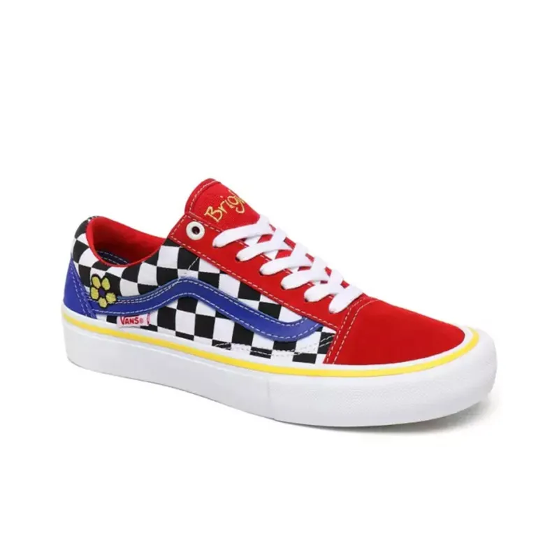 Vans Brighton Zeuner X Old Skool Pro 'Red Checker Blue'-2