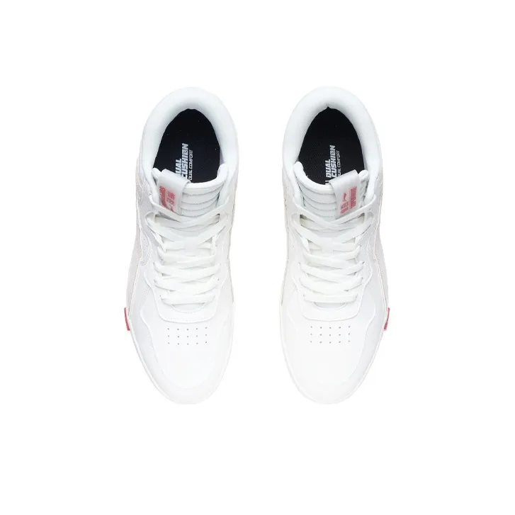 LiNing Only Us SUPERWAVELO Superwave Mid Abrasion Resistant Breathable Mid Top Skateboard Shoes Men's Snow-3