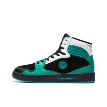 Airwalk Wear-Resistant Slip-Resistant High-Top Skateboard Shoes Men's Peacock Blue