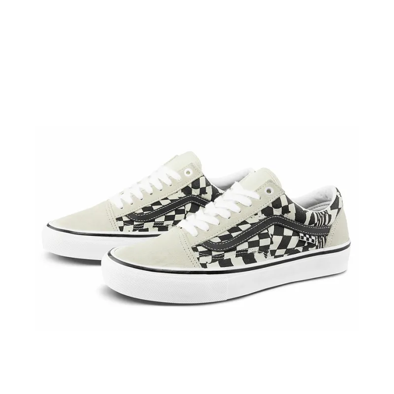 Vans Skate Old Skool 'Checkerwarp Black White'-2