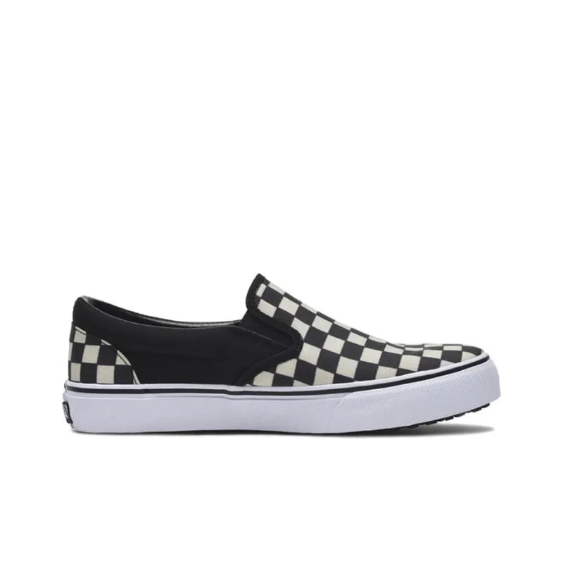 Vans Slip On Black White Grid Japanese Version Black And White-1