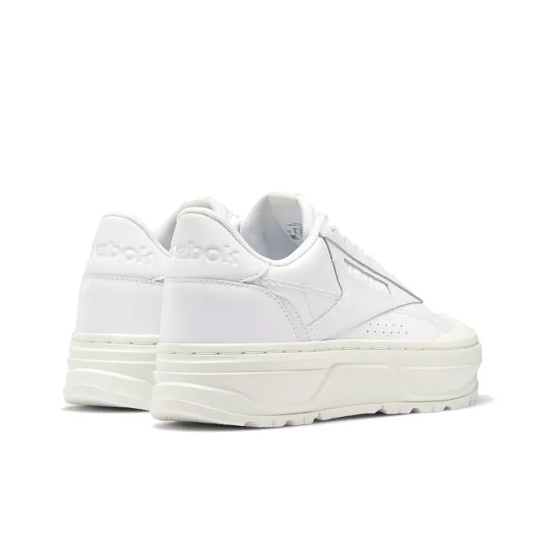 Reebok Club C Double Geo Triple White Women's-3