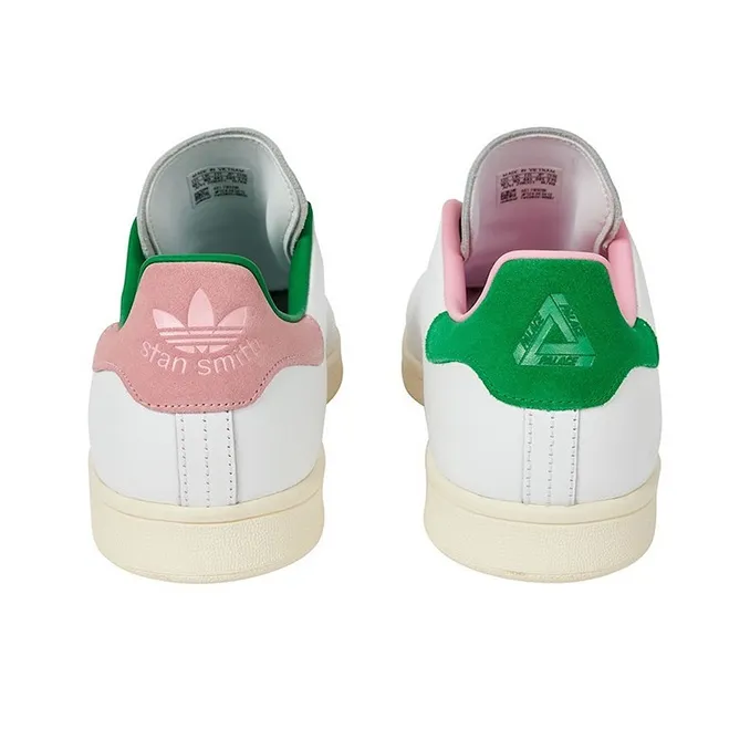 Adidas Originals Palace X Stan Smith 'White Green Pink'-4