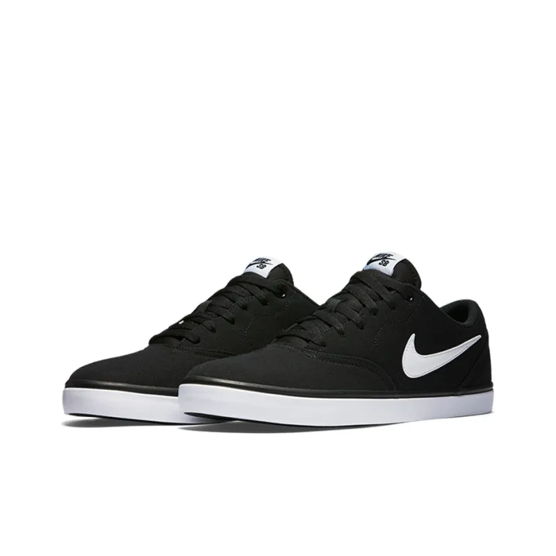 Nike Sb Check Solar Cnvs Black/White-2