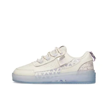 SNOOPY x Anta Anti Slip Wear Resistant Low Top Skateboard Shoes Women's Ecru