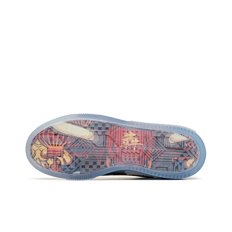 Anta Life Collection Lightweight And Wear-resistant Low-Top Skateboard Shoes Men's White Black Red-4