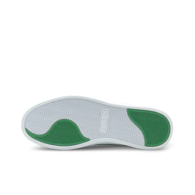 PUMA Unisex Shuffle Sneakers White/Green-4