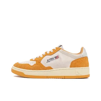 AUTRY Medalist Low Sneakers 'White Orange Hair Effect Suede'