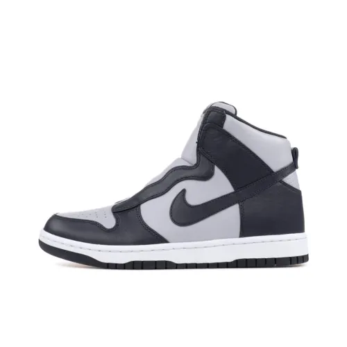 Sacai X Nike Dunk Skateboard Shoes Women's High-Top Black/Grey