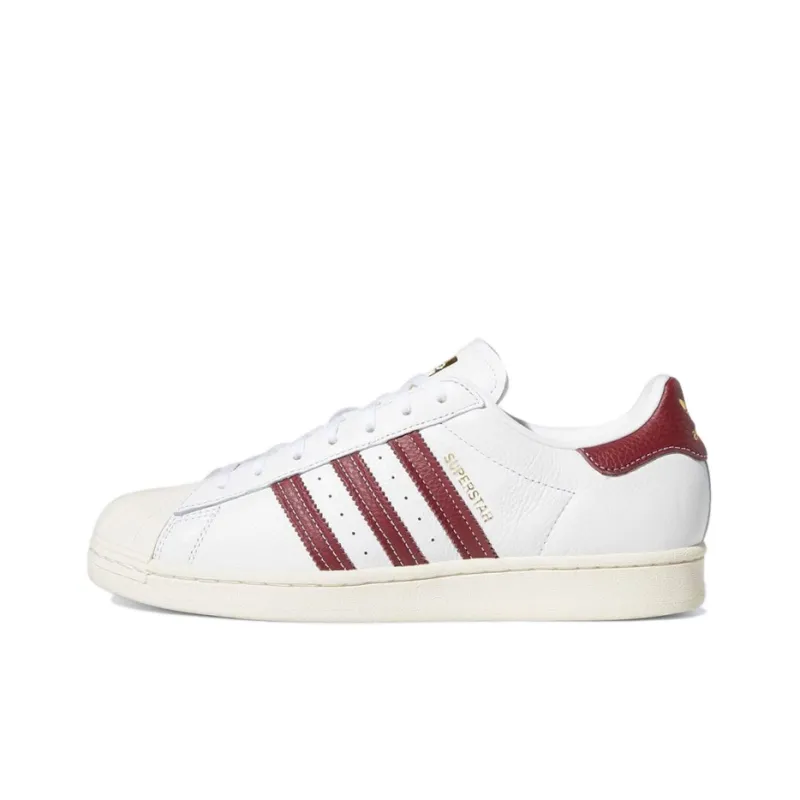 Adidas Originals Superstar Footwear White College Burgundy-0