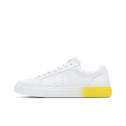 Dickies Low-Top Skateboard Shoes Men's White Yellow