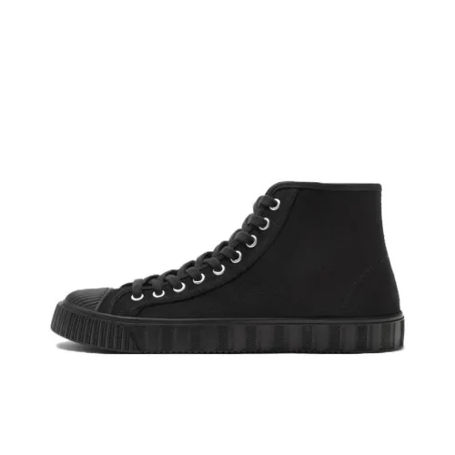 ZARA Skateboard Shoes Men High-Top Black