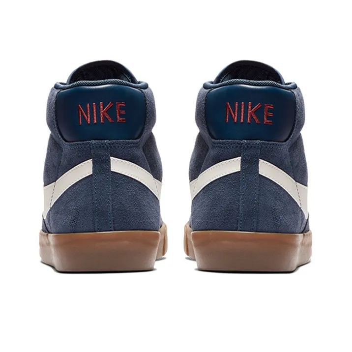 Nike Blazer Mid Mid Tops Retro Navy Blue-3