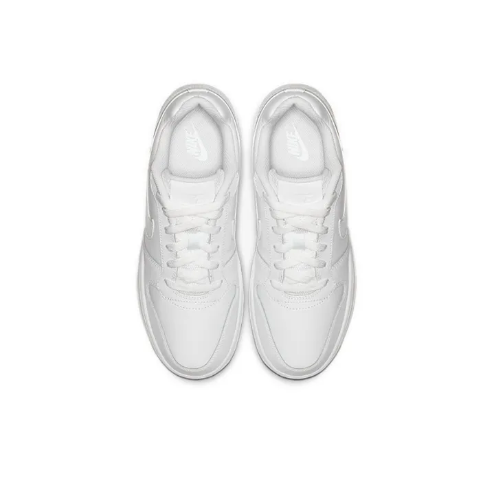 Nike EBERNON Low Coverage Slip Resistant Low Top Skateboard Shoes Women's Pure White-4