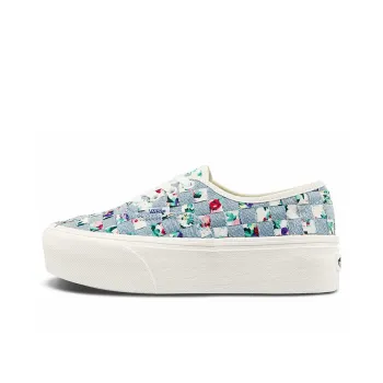 Vans Woven Authentic Stackform Light Blue Floral Multi Women's
