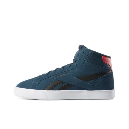 Reebok Royal Complete Non-slip Wear-resistant Shock Absorption High-Top Skateboard Shoes Men's Midnight Blue