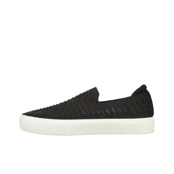Skechers Poppy - Garden Walk Durable Breathable Low-Top Skateboard Shoes Women's Black