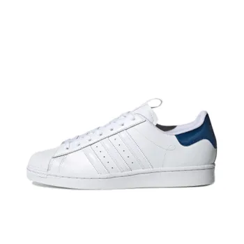 Adidas Originals Superstar Retro Low Top Skate Shoes Unisex White Blue