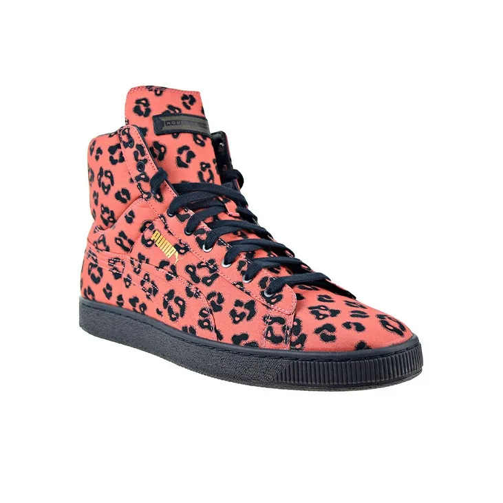 PUMA Basket Skateboard Shoes Men High-Top Orange-2