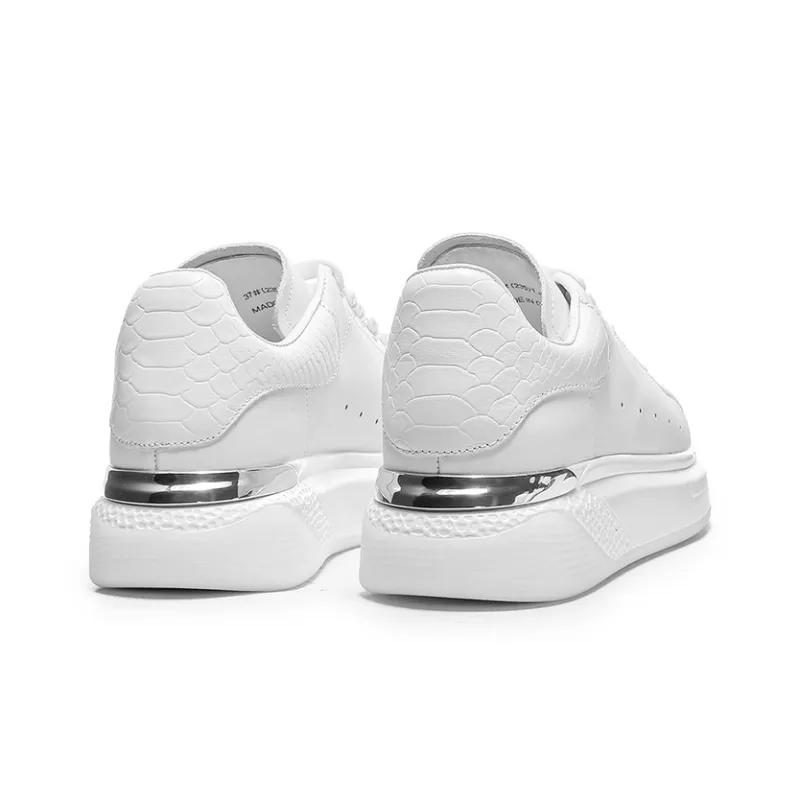 CERRUTI 1881 Small White Shoes Anti-Slip Wear-Resistant Low-Top Skateboard Shoes Women's White-3