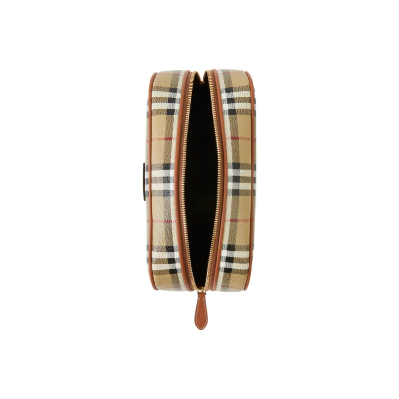 Burberry Medium Check Travel Pouch Archive Beige-3