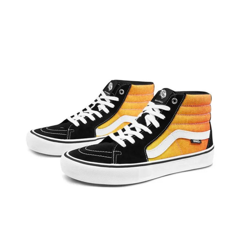 Vans Sk8 Hi Pro 'Fade Black Orange'-1