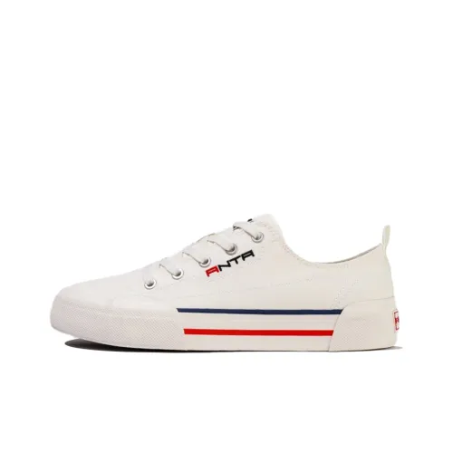 Anta Life Collection Low Top Skateboard Shoes Men's White Blue Red