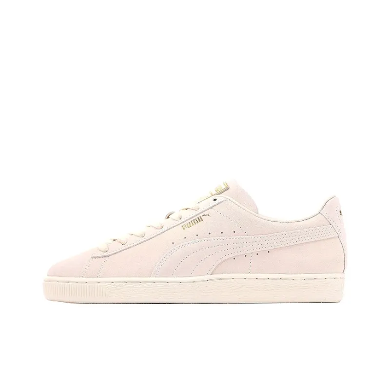 PUMA Suede Series Skateboard Shoes Unisex Low-Top Light Pink-0