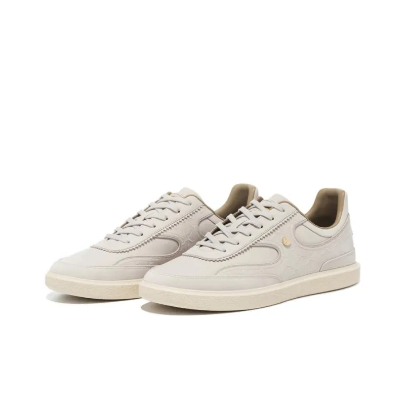 LI NING 1990 Low Top Skateboard Shoes Women's Khaki-1