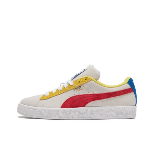 PUMA Suede Skateboard Shoes Unisex Low-Top White/Gray/Red/Yellow/Blue