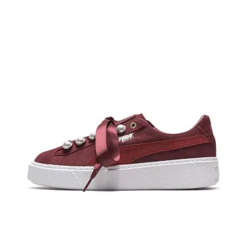 PUMA Suede Platform Bling 'Red' Women's