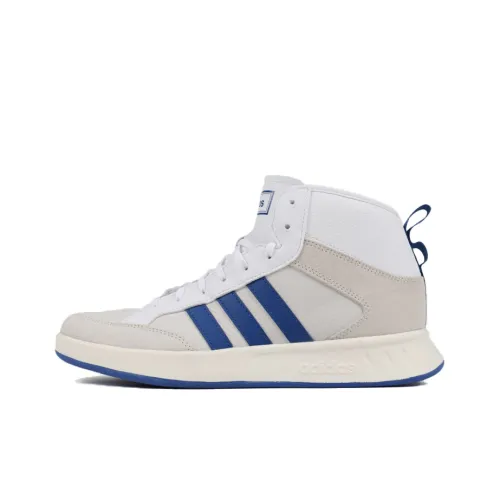 Adidas Court80s Skateboard Shoes Unisex Mid-Top White/Blue