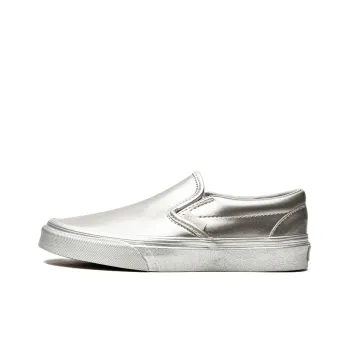 Vans Unisex Slip On Sneakers Silver
