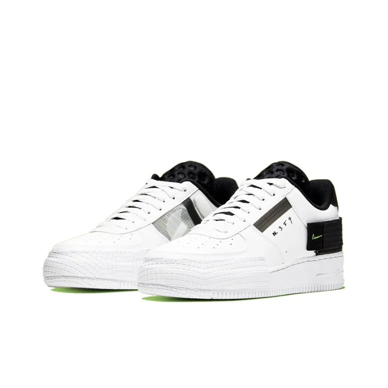 Nike Air Force 1 Type White Black Volt-2