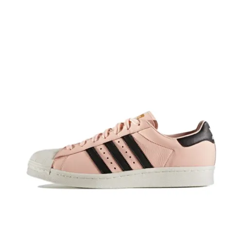 Adidas Originals Superstar Boost Skateboard Shoes Men Low-Top Peach Pink/Glossy Black