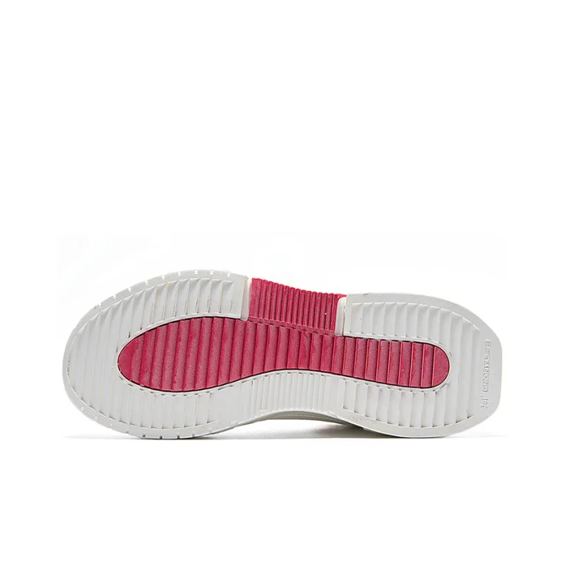 361° QU!KFOAM Skateboard Shoes Women's Mid Top White/Pink-3