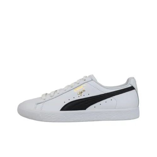 PUMA Clyde Skateboard Shoes Men Low-Top White