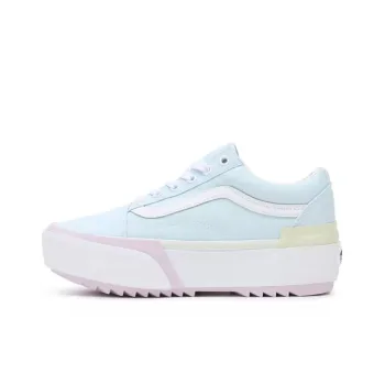 Vans Pastel Old Skool Stacked Low Top Sneakers Blue/Pink Women's