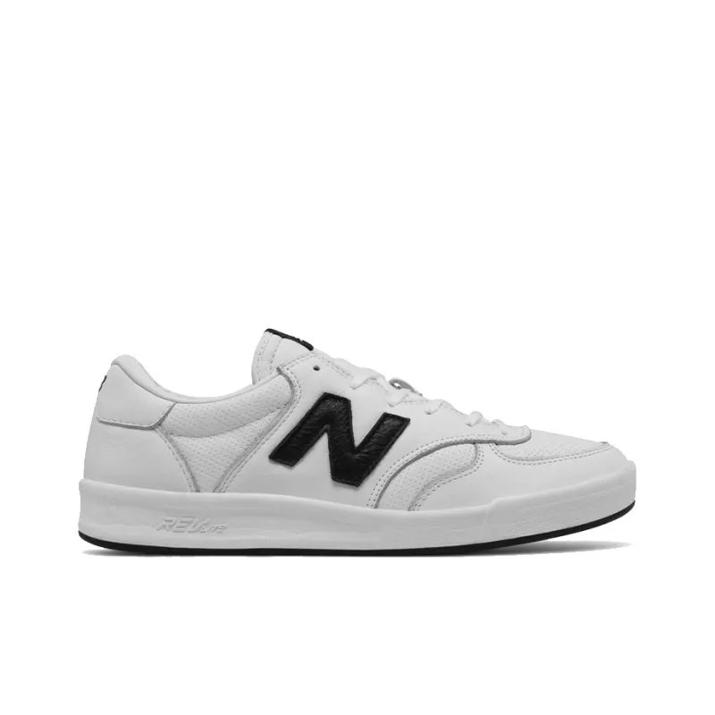New Balance 300 Leather 'Black White'-1