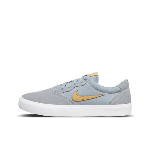 Nike SB Chron Skateboard Shoes Men Low-Top Blue/Yellow/Gray