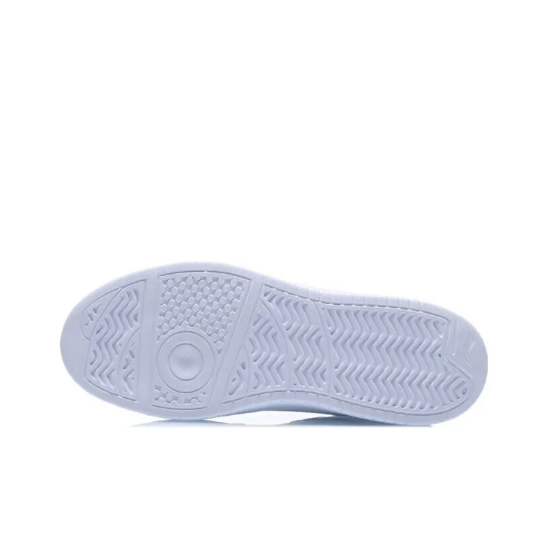 LiNing Pontoon Boats Anti Slip Wear Resistant Breathable Height Increasing Low Top Skateboard Shoes Women's White-3