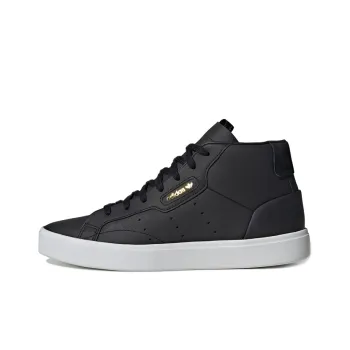 Adidas Originals Sleek Mid Core Black Crystal White Women's