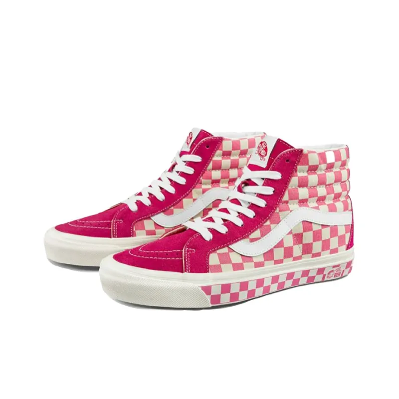Vans Style 38 Checkerboard Pink/White-1