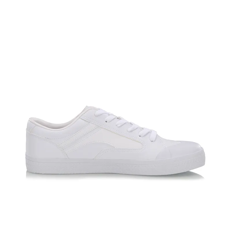 LiNing Wave Wear resistant And Lightweight Low Top Skateboard Shoes Men's White-1