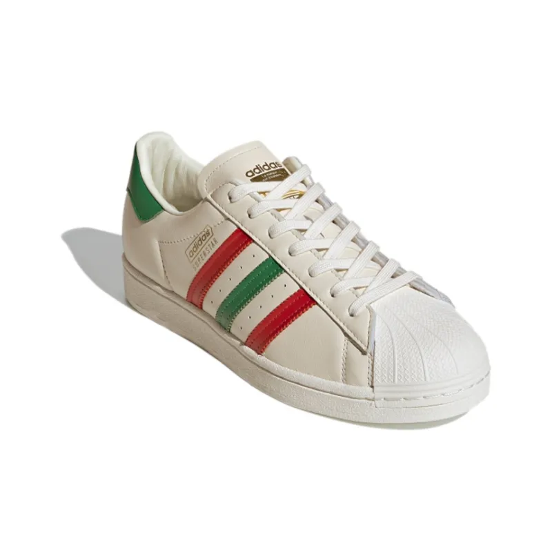 Superstar Adidas Originals 'Off White Scarlet Green'-2