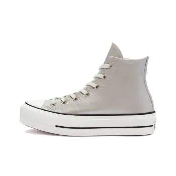 Chuck Taylor All Star Women's Converse Metallic Classics Platform High 'Silver Egret' Women's